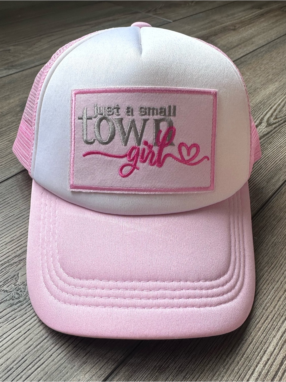 Women's Just a Small Town Girl Pink Hat Trucker Hat Adjustable Baseball Hat
